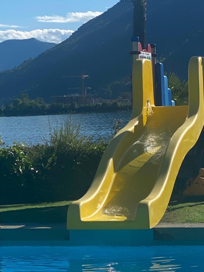 Holiday On The Lake Lugano Bissone Esterno foto