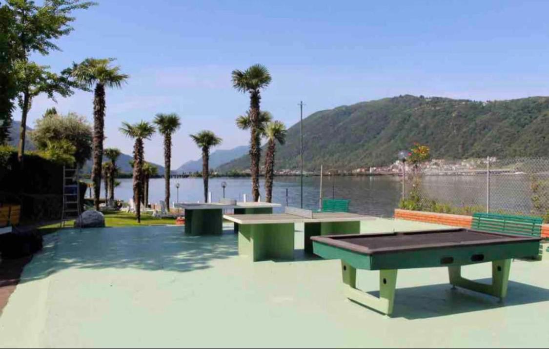 Holiday On The Lake Lugano Bissone Esterno foto